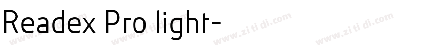 Readex Pro light字体转换